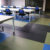 Linoléum de luxe antidérapant en vinyle PVC durable fabriqué en usine Revêtement de sol intérieur commercial en rouleau Texture de surface unie
