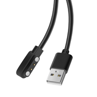 Chargeur magnétique universel pour montre connectée 2p4p5p, câble de charge et de données en PVC et cuivre pur 2 broches 4 broches 5 broches pour téléphones d'enfants