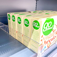Diviseur d'étagère automatique en plastique pour supermarché, distributeur de canettes, pousseur pour bouteilles de lait et boissons, en stock