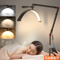 SW 26 pouces 360 degrés LED demi-lune lampe à ongles support de sol lampe de Salon de beauté pour cils visage corps tête yeux mains"