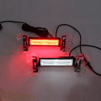 Luz LED estroboscópica DE EMERGENCIA ámbar blanco 12V Barra de luz de advertencia de parabrisas cubierta de tablero luz intermitente lámpara de seguridad de peligro para vehículos