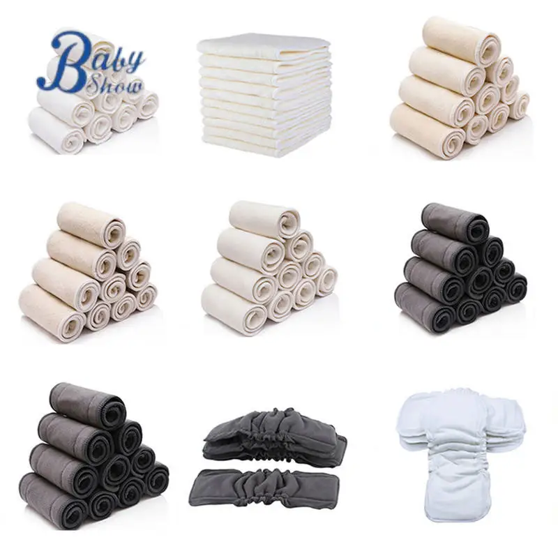 Best Sale Cloth Diaper Inserts Skin Friendly Fine Surface Lightweight Hemp Organic Cotton Diaper Insert
