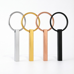 Llavero de Acero Inoxidable con Grabado Láser Personalizado, Vertical, 3D, de 4 Caras, Resistente al Agua, Estilo Vintage, <span class=keywords><strong>para</strong></span> Regalo - Product Image 2