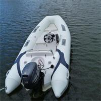 Bateau pneumatique rigide Qingdao Liya 12,5 pieds (3,8 m) avec coque en fibre de verre, certifié CE ISO, à vendre