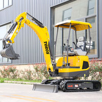 Mini-excavatrice compacte de 2 tonnes, petite pelle sur chenilles pour l'aménagement paysager, l'agriculture et les projets résidentiels