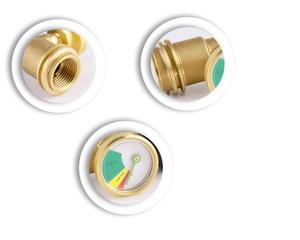 Kuningan Tekanan LPG <span class=keywords><strong>Propane</strong></span> Gas <span class=keywords><strong>Gauge</strong></span> untuk Gas Tangki Silinder - Product Image 2