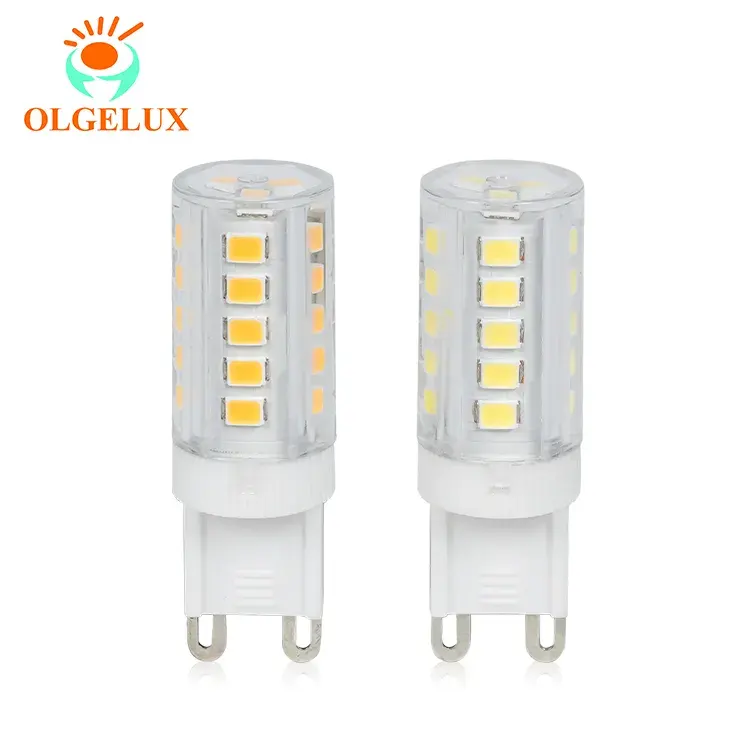 OEM/ODM alta Lumen G9 lampadina LED 3.5W 350LM bianco caldo dimmerabile con Auto Cri Ra corpo in ceramica E14 Base 220-240V alimentazione a corrente alternata