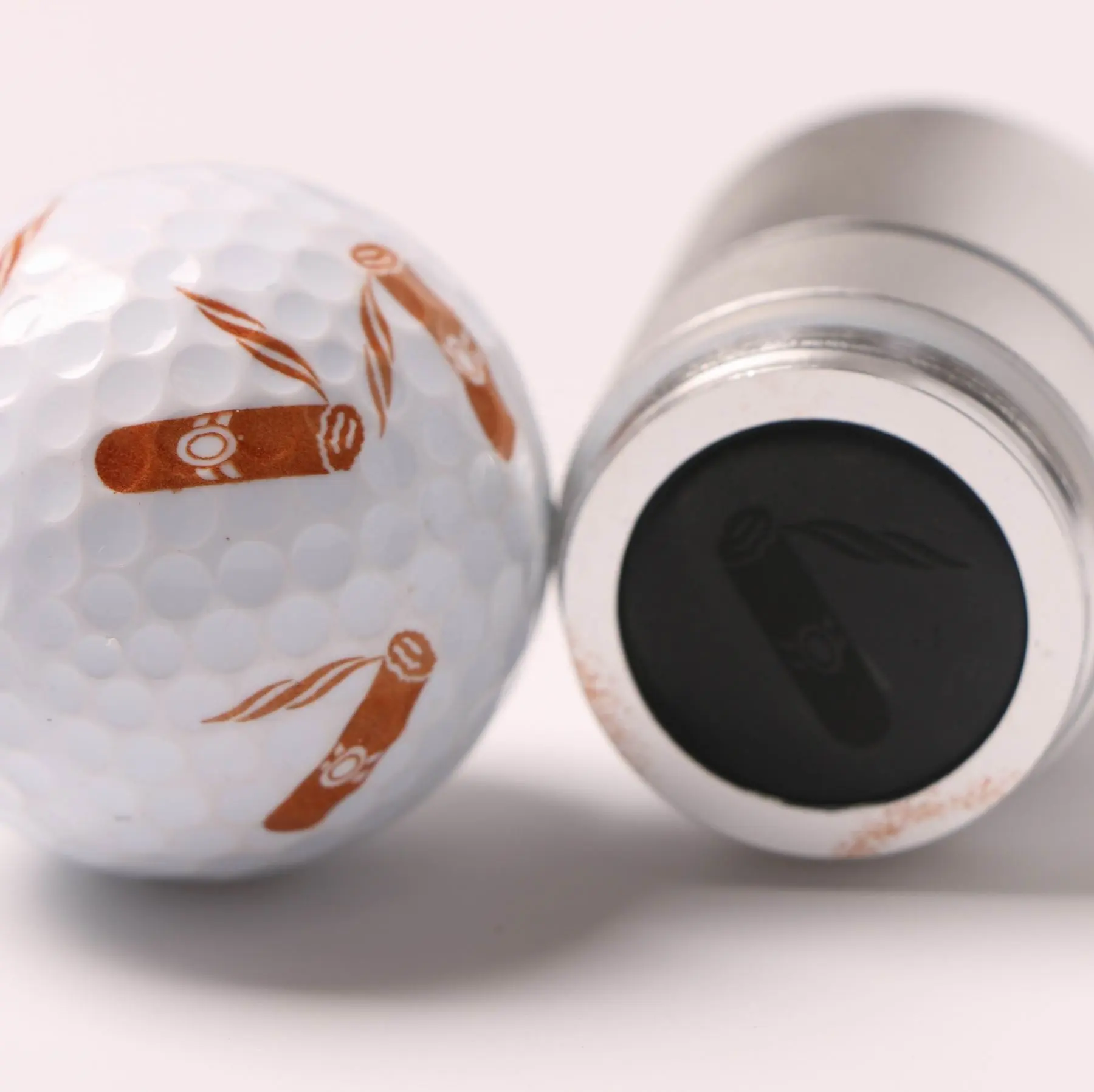 Özelleştirilmiş büyük boy alüminyum golf topu stamper dia.20mm için en iyi hediye golfçü