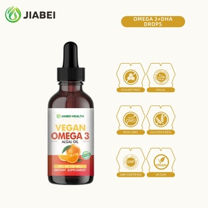 Compléments de marque privée Gouttes d'oméga 3+<span class=keywords><strong>DHA</strong></span> certifiées GMP Soutient la santé des yeux, du cerveau et des os chez l'adulte Vitamines en gros OEM - Product Image 1