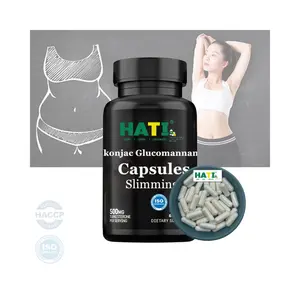 Private Labels Weight Loss Konjac Glucomannan Slimming 500MG Glucomannan capsules