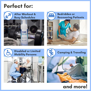 Champú de <span class=keywords><strong>espuma</strong></span> y gel de baño 2 en 1 OEM, limpiador sin enjuague, Gel de ducha sin agua, Champú hidratante sin enjuague para pieles sensibles - Product Image 5