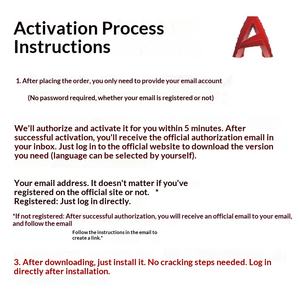 Activación de <span class=keywords><strong>Software</strong></span> Original de CAD por Correo Electrónico, Autorización 2018-2026 2025 para Gráficos y Multimedia Autodesk - Product Image 4