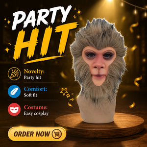 Máscara Facial de Plástico para Cosplay de Wu Kong, Rey Mono Celestial, para Halloween y Navidad, Aterradora y Moderna, para Uso en Exteriores - Product Image 3