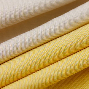 Mélange de coton modal 45.5% coton biologique 45.5% Modal 9% Spandex 210gsm 40s 1*1 tissu côtelé à haute élasticité pour t-shirt - Product Image 1