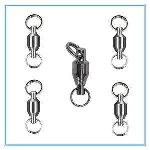 แหวนคู่หมุนได้ ชุบนิกเกิล สแตนเลส หมุนได้ 360 องศา อุปกรณ์ตกปลา - Product Image 3