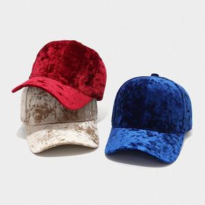 European American Velvet Baseball Cap Men Women Winter Fashion Casual Curved Eaves Sun <b>Hat</b> - Product Image 2