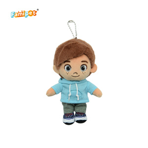 Famipet Üretici Özel Tasarım Sevimli Yumuşak Bebek Erkek Peluş Anahtarlık Çanta Sırt Çantası İçin Peluş Anahtarlık Oyuncak - Product Image 4