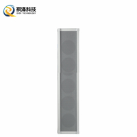 Haut-parleur colonne étanche 40W pour usage commercial, 110V, son stéréo haute fidélité, design fin pour bâtiments publics