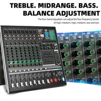 Console de mixage DJ numérique USB 10 canaux OEM DX10C professionnelle avec alimentation fantôme 48V, homologuée CE pour les performances sur scène