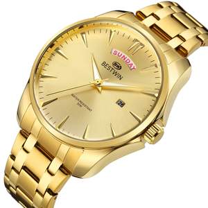 2026 Luxury Men's <b>Waterproof</b> <b>Watch</b> - Top-Quality Classic Quartz Wristwatch Polished Steel Strap Durable Material Timeless Design - Product Image 5