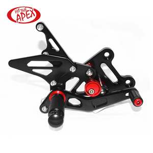 Juego de piezas traseras de aleación de aluminio CNC de alta calidad para motocicleta, reposapiés para SUZUKI GSXR1000 GSXR 1000 2017 2018 2019 - Product Image 2