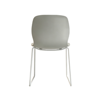 Chaise de salle à manger ergonomique en plastique avec pieds en métal, idéale pour la maison, la cuisine, le café et les salons de thé – Approvisionnement direct usine