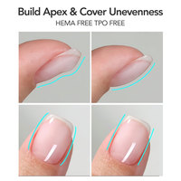 Gel Constructeur BIAB EU Transparent Effet Cristal pour Renforcement des Ongles, Gel UV/LED Soak Off Professionnel pour Salons de Manucure – Fournitures en Gros