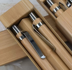 Ensemble de stylos en bambou en gros - Événements <span class=keywords><strong>d</strong></span>'entreprise, promotions et prix de <span class=keywords><strong>concours</strong></span>, impression de logo personnalisable pour les cadeaux <span class=keywords><strong>d</strong></span>'entreprise scolaire - Product Image 3