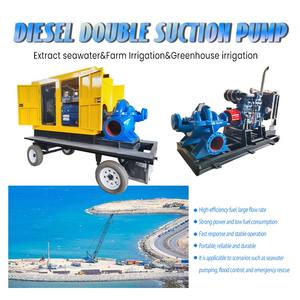 تصميم جديد من DEHUIKE مضخة مياه البحر بالطرد المركزي للحماية من الحريق بمحرك ري مزدوج الشفط للبيع - Product Image 3