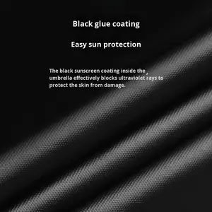 Parapluie double usage soleil et pluie pour garçons et filles, motif petit canard mignon de dessin animé, avec revêtement noir et protection solaire - Product Image 5