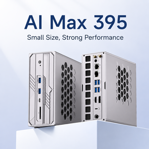 AI Max+ 395 AI มินิพีซี กราฟิกการ์ด Radeon 8060S หน่วยความจำ 128GB LPDDR5X USB4 10GbE มินิเวิร์กสเตชัน รองรับ Local AI Teams ความเร็ว 5.1GHz 126 TOPS 4x M.2 - Product Image 1