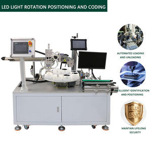 Machine de marquage laser à fibre avec couvercle en plastique pour positionnement visuel, pour abat-jour LED, positionnement rotatif et découpe de matériaux par bras robotisé - Product Image 4