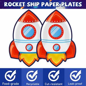 Platos Desechables de Papel de 9 Pulgadas, Diseño Moderno, Decoraciones para Fiestas Temáticas, Bodas y Días Festivos, Gran Venta - Product Image 4