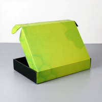 Boîte d'expédition en carton ondulé personnalisée et écologique, boîte cadeau de luxe verte pour envoi postal
