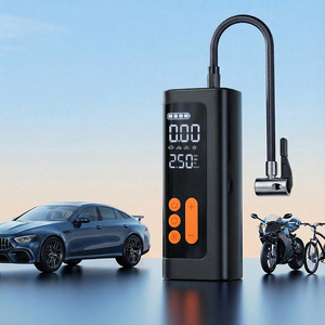 Portable Digital Tire Inflator <b>12V</b> LED Display 30L Min Single Cylinder Car Motorcycle Use - Product Image 1