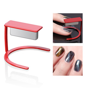 Outil magnétique multifonctionnel en forme de U pour ongles effet œil de chat 5D, support puissant pour vernis gel et nail art, rouge, bleu, argent - Product Image 4