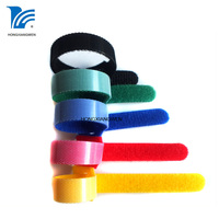 Verstellbarer Wiederverwendbarer Nylon-Klettverschluss-Kabelbinder mit Doppelverschluss für Kabelmanagement und Kabelorganisation