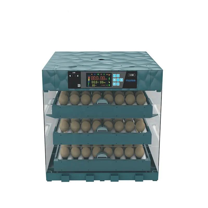 JIATAI classic green 64-320 egg incubator for poultry hatching 192 eggs