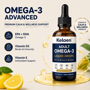 <span class=keywords><strong>Gotas</strong></span> Líquidas de <span class=keywords><strong>Omega</strong></span> <span class=keywords><strong>3</strong></span> <span class=keywords><strong>para</strong></span> Adultos, EPA, DHA, Vitamina D3, Vitamina E, Suplemento Diario <span class=keywords><strong>para</strong></span> el Bienestar, Sabor Limón, Marca Privada OEM - Product Image 4