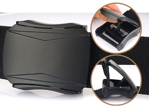 Thắt lưng thun 1.5 inch dành cho nam, thắt lưng nylon chiến thuật với khóa đen, thắt lưng nam đi làm, đi chơi ngoài trời - Product Image 2