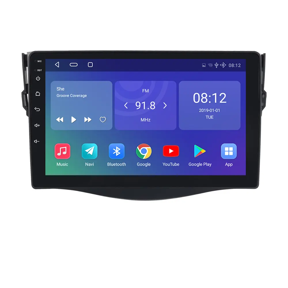 Radio Estéreo con GPS para coche, reproductor Multimedia con Android 10, 9 pulgadas, DVD, para Toyota RAV4, 2006, 2007, 2008, 2009, 2010, 2011, 2012