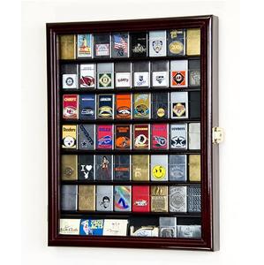 Custom Wooden 56 Zippo Lighter Display Case Cabinet Holder Wall Rack