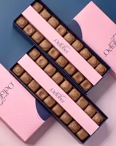 Atacado Bom Preço Competitivo Embalagem De Alimentos Pequeno Presente Macaron Caixa De Chocolate Com Divisor De Papelão Nova Chegada Caixa De Presente