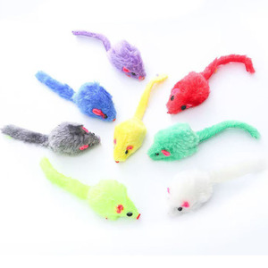 Colorful Eco-Friendly Cartoon <b>Plush</b> Interactive <b>Cat</b> Toy Mouse with Sound Simulation - Product Image 4
