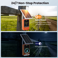 Nuevo Energizador Eléctrico Solar de 10KM para Cercas, Controlador de Pulsos de Alto Voltaje Antirrobo para Ganado, Animales, Cercas y Herramientas Agrícolas