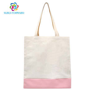 Bolsa de Compras Personalizada por Sublimación Ecológica <span class=keywords><strong>Subli</strong></span>-forward, Nuevo Diseño de Bolsas de Compras de Lino y Cuero para Sublimación - Product Image 1