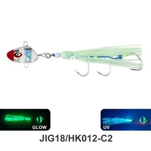 Señuelo luminoso biónico de calamar para pesca en aguas profundas, tipo Jig, para lubina y pargo, con anzuelo de <span class=keywords><strong>espeto</strong></span>, para pesca lenta, venta al por mayor. - Product Image 5