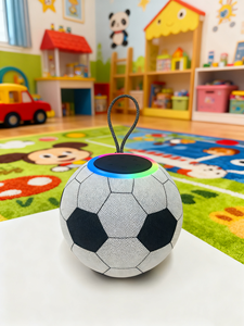 Nouveau haut-parleur portable design football, mini haut-parleur sans fil actif, lumières LED, haut-parleur de jeu pour la Coupe du monde, cadeau d'anniversaire pour enfants - Product Image 5