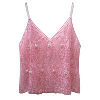 Camisole de luxe à sequins, haut de gamme, scintillant, simple et élégant, pour femme