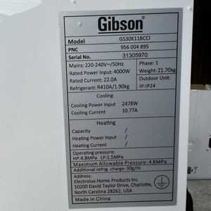 Aire Acondicionado Split de Marca Líder en EE. UU., 30000 BTU, 4 HP, Solo Frío, ON/OFF, R410, 220V, 50Hz, con Turbo/Limpieza Automática/Reinicio Automático - Product Image 5